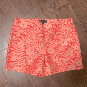 NWT J Crew high waisted short in hot pink/ print size 6